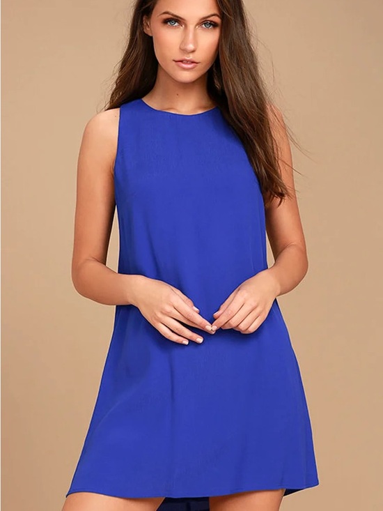 Michael Lauren Dresses & Skirts - Michael Lauren Royal Blue Sleeveless Shift Dress